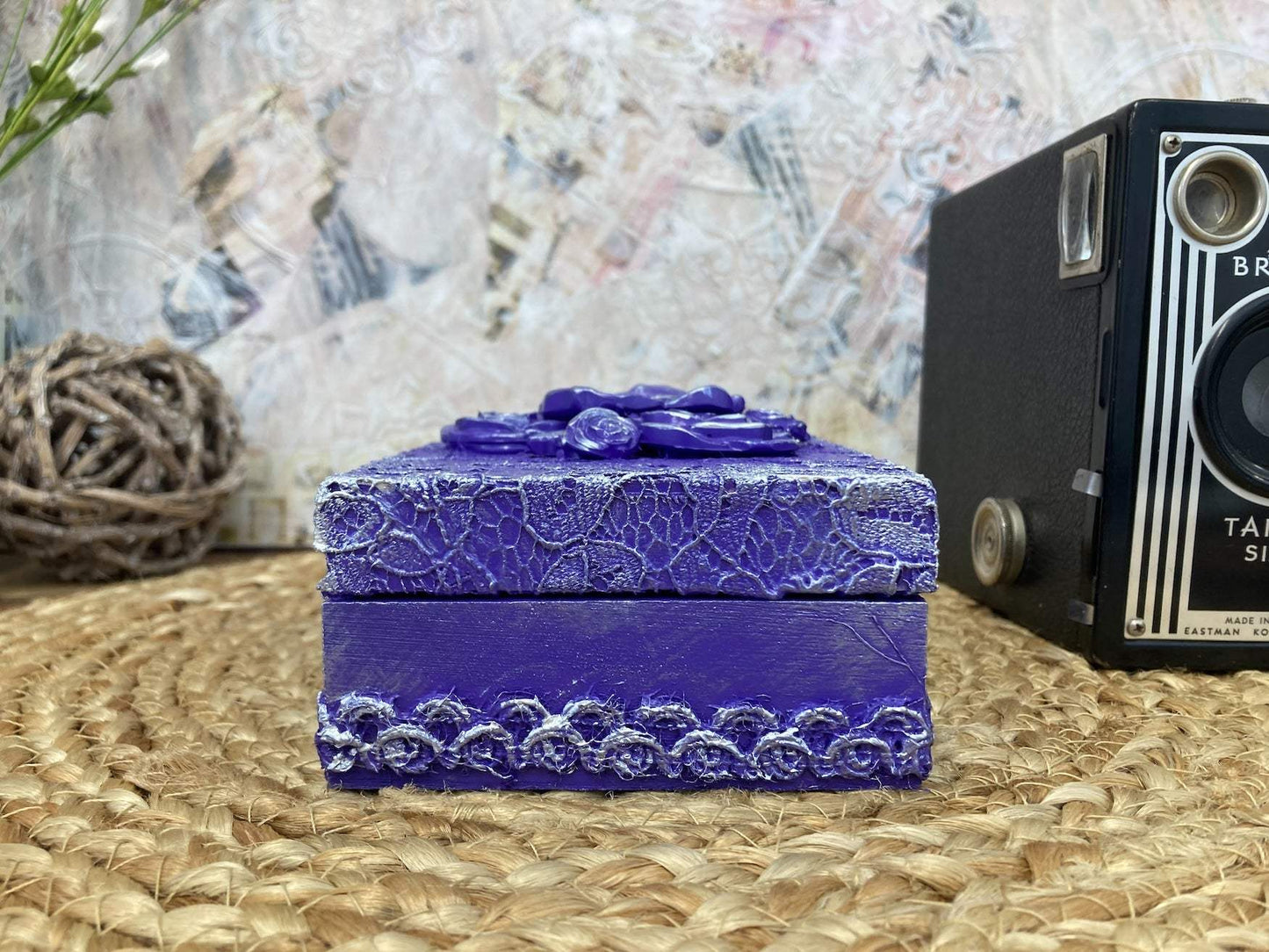 Purple Floral Mini-Box