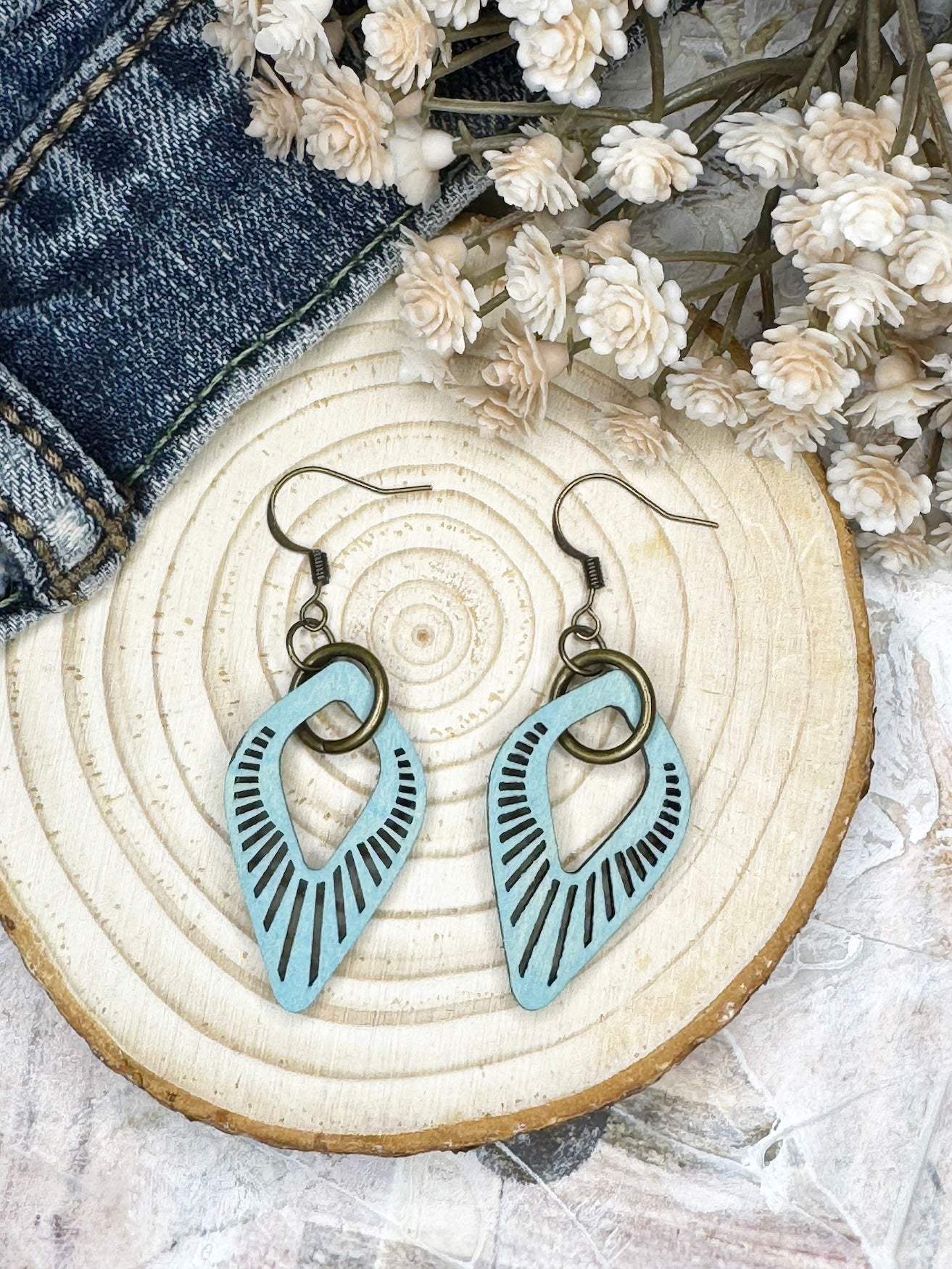 Radiant Reverse Teardrop Dangle Earrings