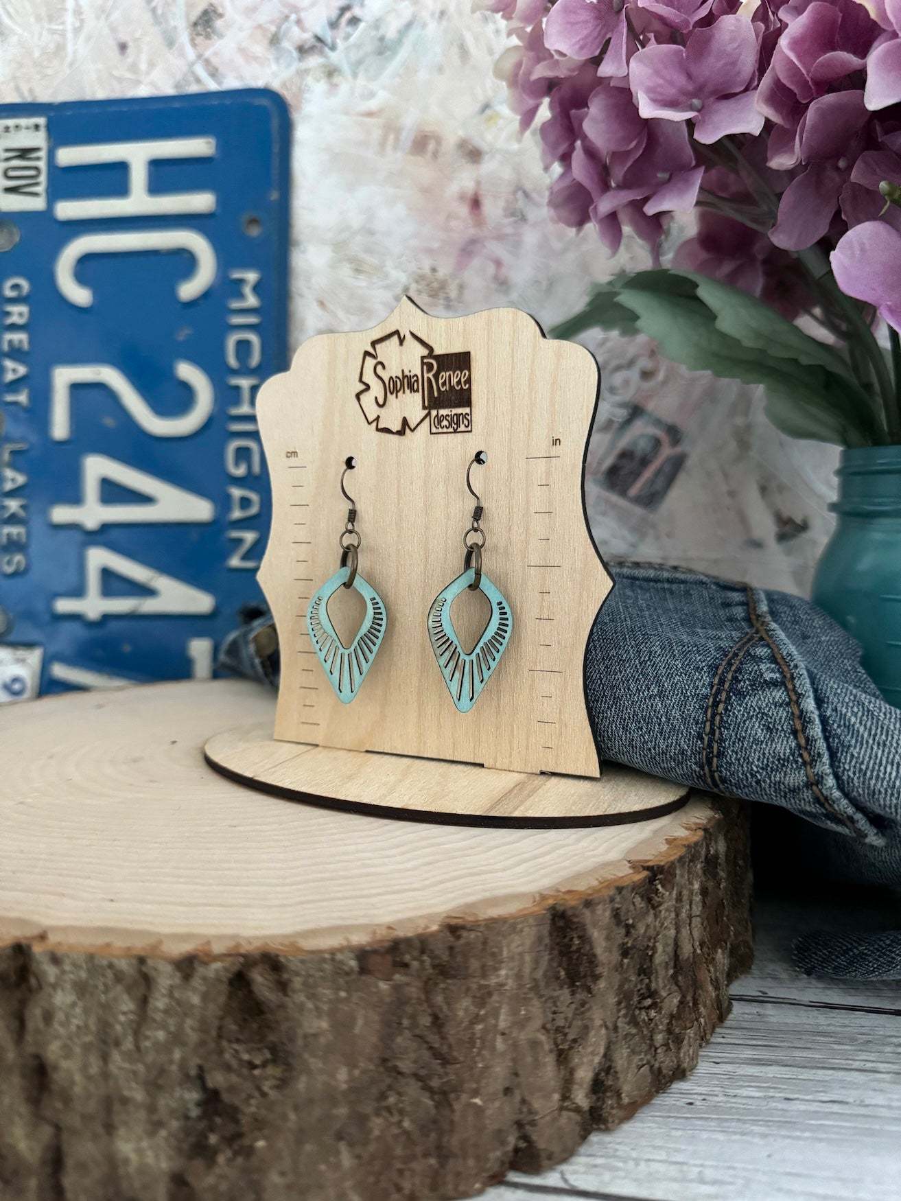 Radiant Reverse Teardrop Dangle Earrings