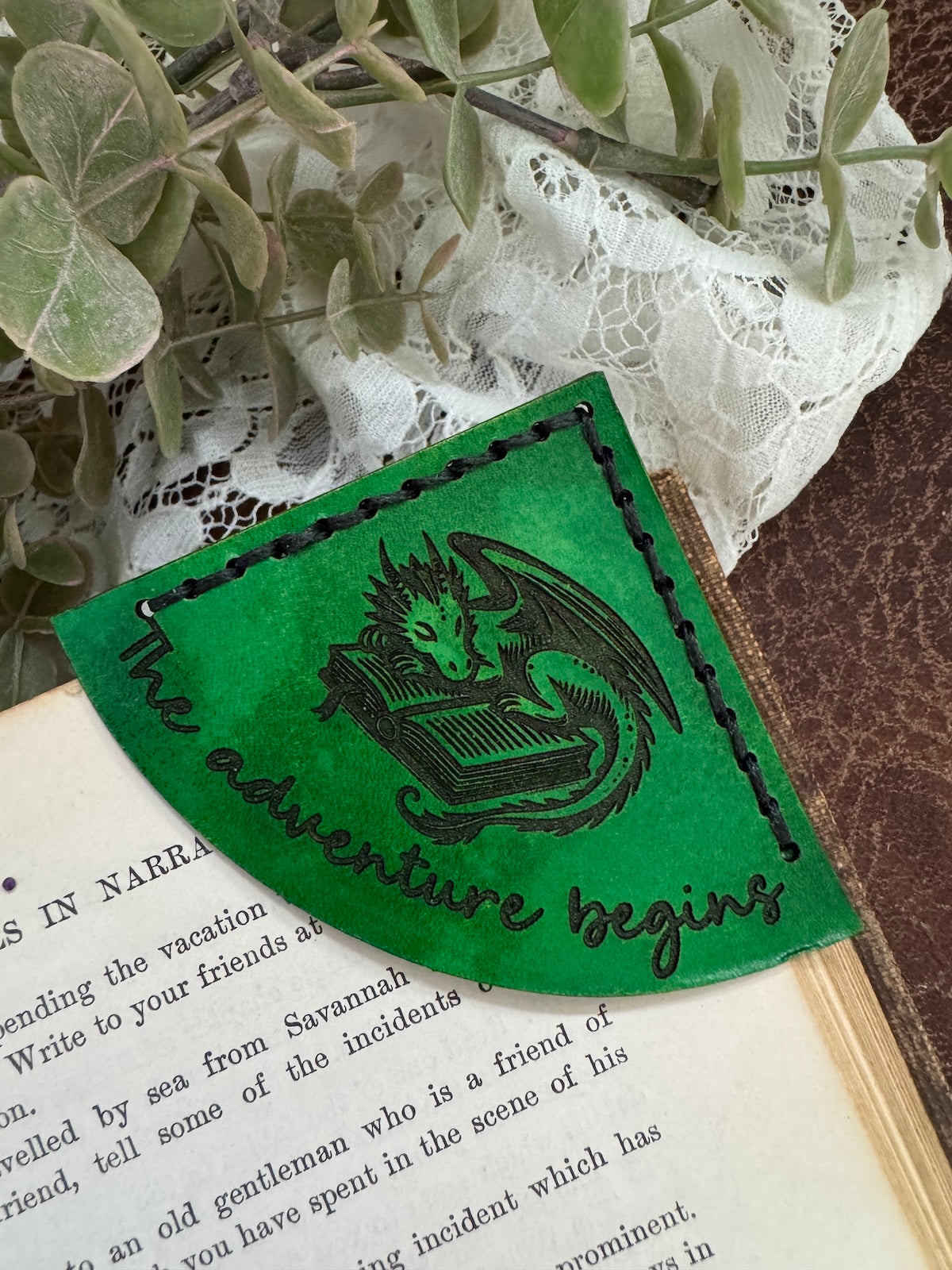 The Adventure Begins Bookmark - Dragon