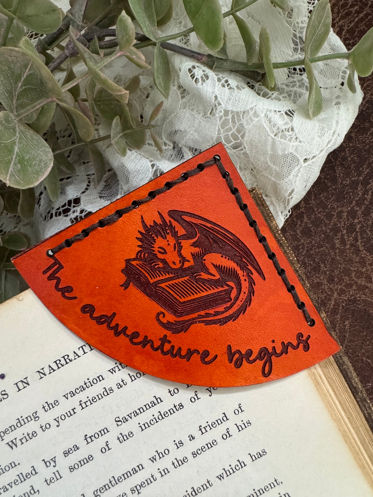 The Adventure Begins Bookmark - Dragon