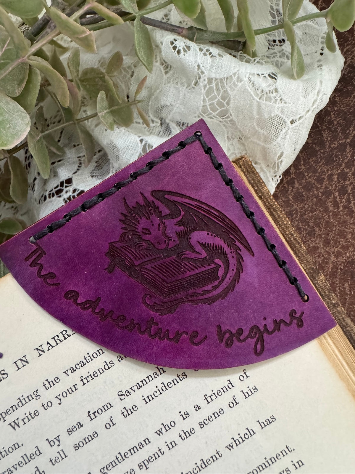 The Adventure Begins Bookmark - Dragon