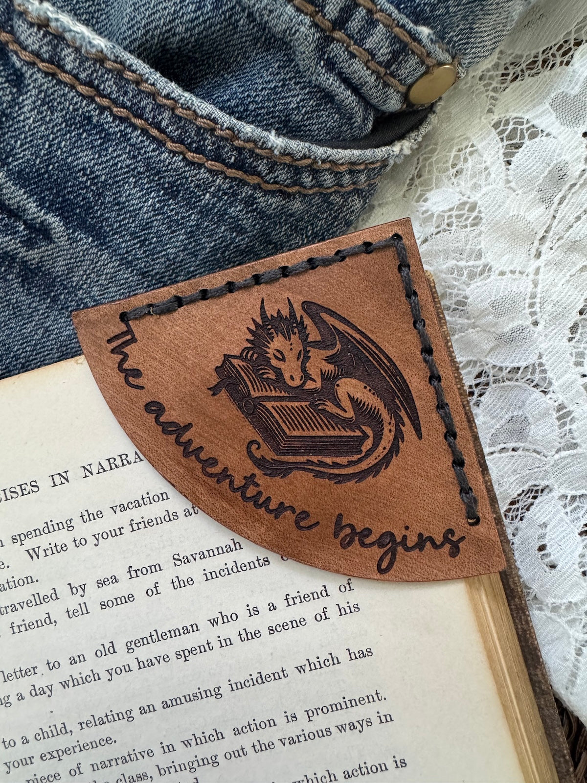 The Adventure Begins Bookmark - Dragon