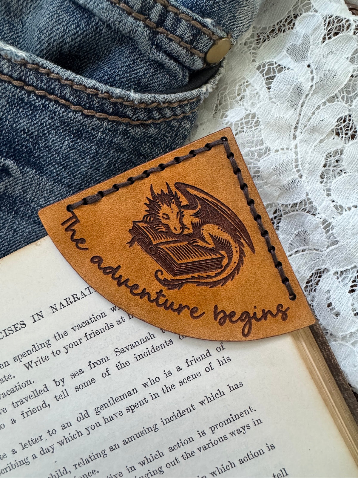 The Adventure Begins Bookmark - Dragon