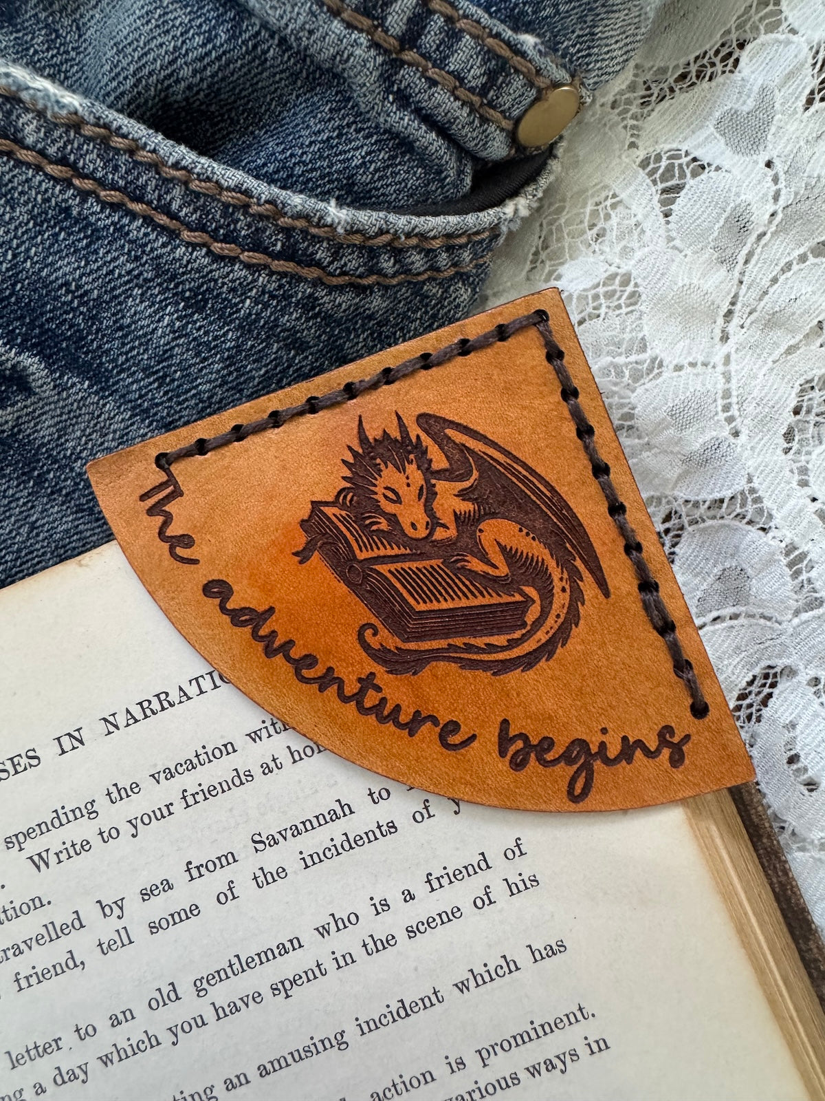 The Adventure Begins Bookmark - Dragon