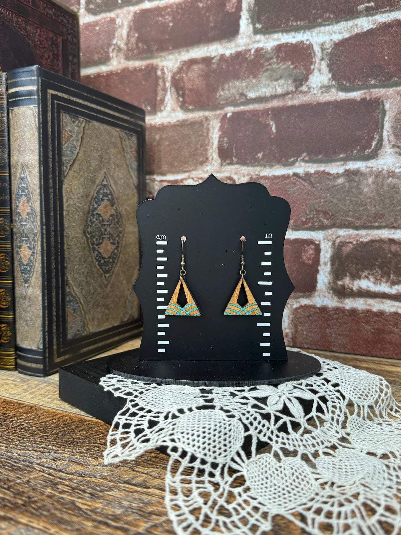 Triangle Arch Wooden Earrings | Sophia Renee Designs | Lightweight