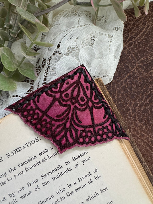 Victorian Lace Leather Bookmark